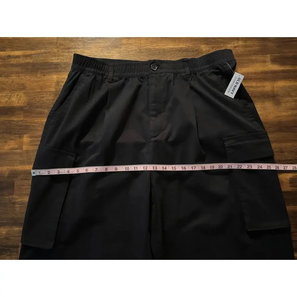 Old Navy Women’s XL 36 x 29 Pants Cargo Wide Leg Cotton Stretch Twill High Rise